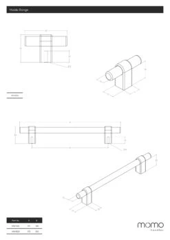 Momo Handles - Maida - Cabinet 'D' Bar Pull Handle CTC160, 320mm -Deals Windsor Restorations Store 2b3f33 0215e829d406409d9e19231159937529mv2
