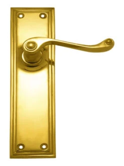 Superior Brass - Double Stepped Door Lever On 150mm Backplate - All Variants