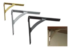 Superior Brass - Heavy Duty Solid Brass Classic Shelf Bracket (2 Sizes)