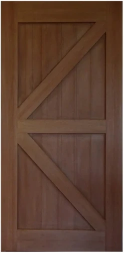 Barn Door - Classic 2 Panel Cross Brace Design BD-2PC