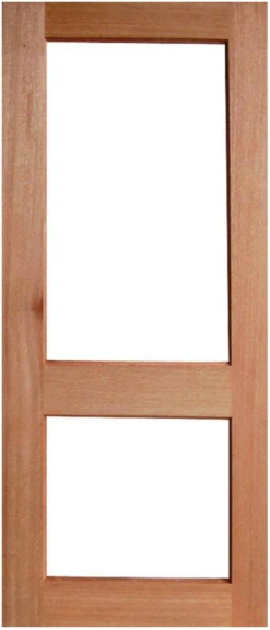Solid Exterior French Door - 2 Glass Panel Design GD-2L