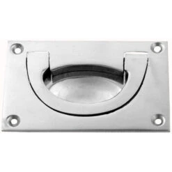 Domino Brass - Flush Pull - Military Chest Classic (2 Sizes)