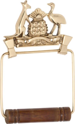 TradCo - Traditional Bathroom Accessories - 'Coat Of Arms' Toilet Roll Holder