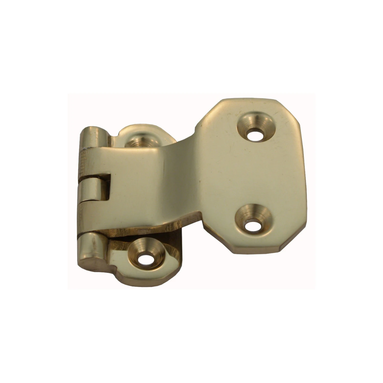 Domino Brass - Fold Over Cabinet Hinge H36xW59mm 1 Domino Brass - Fold Over Cabinet Hinge H36xW59mm