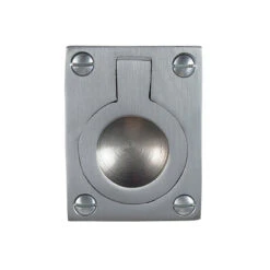 Zanda - Satin Chrome Flush Ring H50xW37mm