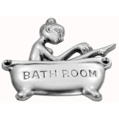 Domino Brass - Decorative Sign - 'Bathing Lady'