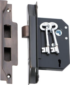 TradCo - Internal Use Mortice Lock - Rebated 3 Lever B57mm