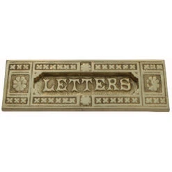 Domino Brass - Letter Plates - 1706 Ornate Design 180x62mm