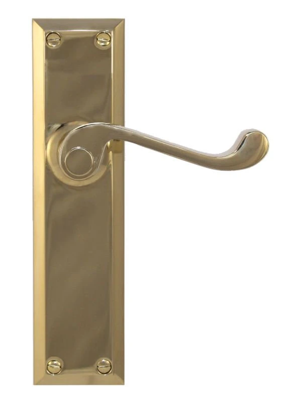 Superior Brass - Federation Door Lever On Long Backplate - All Variants 3 Superior Brass - Federation Door Lever On Long Backplate - All Variants - Image 3