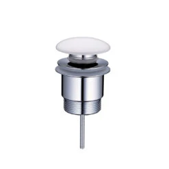 Turner Hastings - Matte White Ceramic Waste Outlet - 32/40mm Two Piece Pop-up