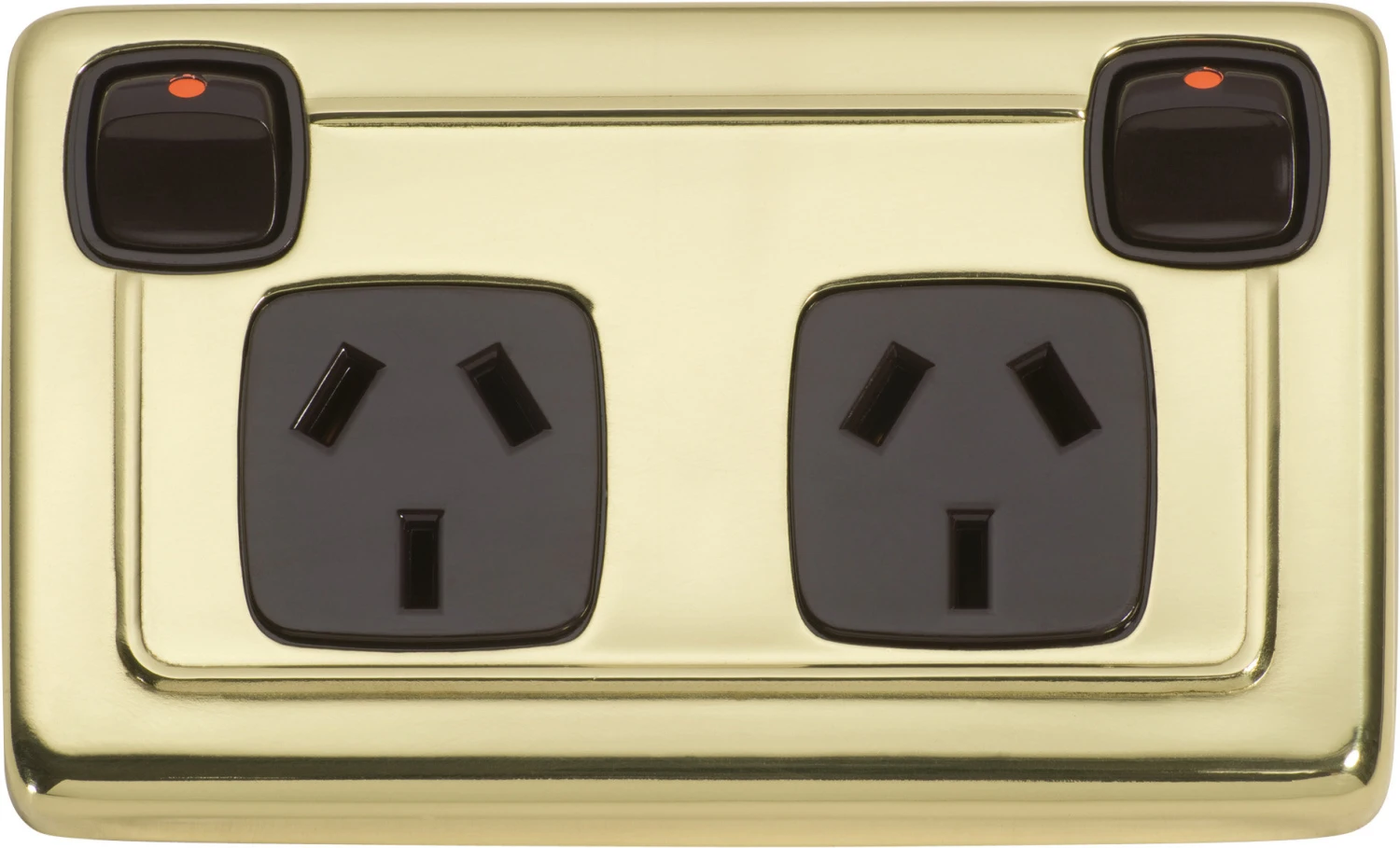 TradCo - Double Powerpoint Socket H72xW115mm 1 TradCo - Double Powerpoint Socket H72xW115mm