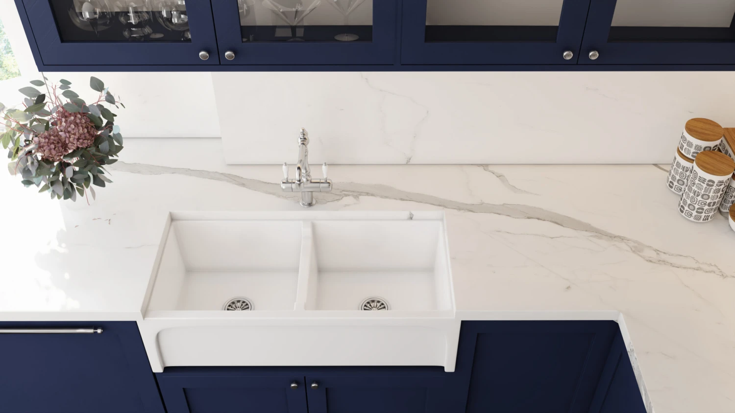 Turner Hastings - Butler - Patri 100 X 47 Fine Fireclay Double Sink 7 Turner Hastings - Butler - Patri 100 X 47 Fine Fireclay Double Sink - Image 7