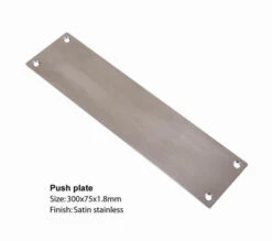 Worldwide - Contemporary Push Plate - 300x75mm