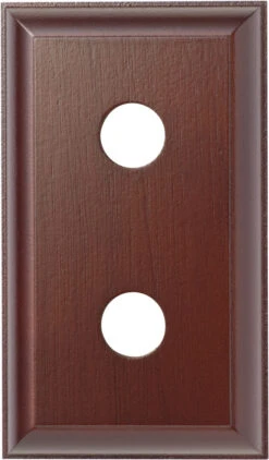 TradCo - Wood Mounting Block - Traditional (Bullnose) Double L155xH90mm