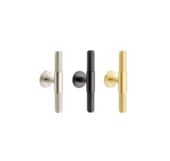 Zanda - Zurich Knurled 'T' Bar Cupboard Knob 90mm