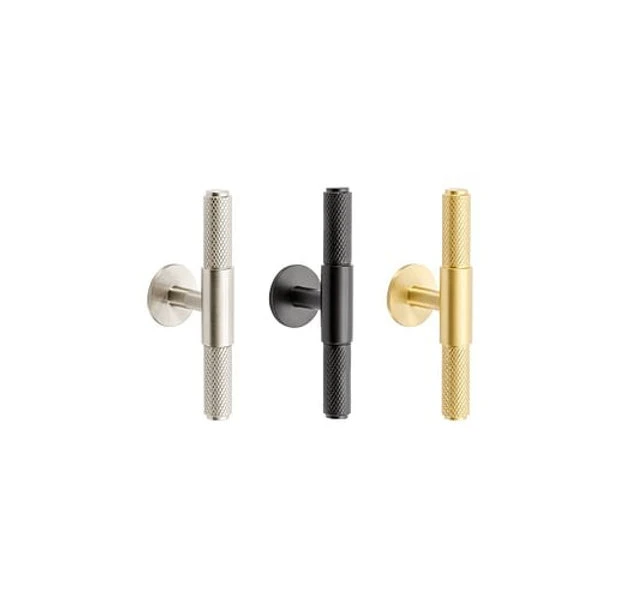 Zanda - Zurich Knurled 'T' Bar Cupboard Knob 90mm 1 Zanda - Zurich Knurled 'T' Bar Cupboard Knob 90mm