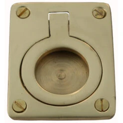 Domino Brass - Flush Ring Pull (2 Sizes) -Deals Windsor Restorations Store 2b3f33 3404b583bbdf4182b0be4b976faa90b8mv2