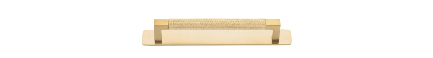 Iver - Brunswick Knurled Cabinet 'D' Handle & Backplate CTC160, 256, 320, 450mm 7 Iver - Brunswick Knurled Cabinet 'D' Handle & Backplate CTC160, 256, 320, 450mm - Image 7