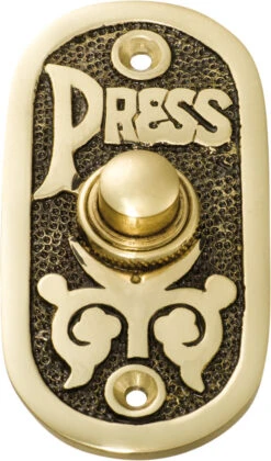 TradCo - Door Bell - Oval Bell Press H80xW40mm