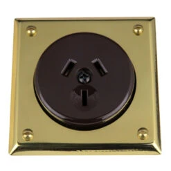 Classic Electric - 10 Series - Bungalow/Tudor Socket - Brown Insert