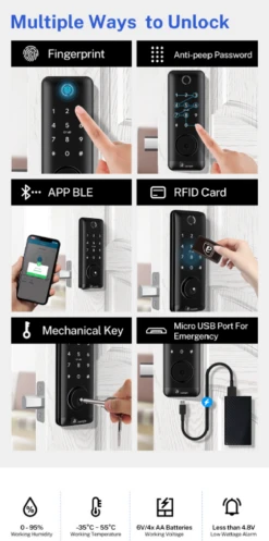 Austyle - Digital Smart Entrance Deadbolt Kit H169xW63mm -Deals Windsor Restorations Store 2b3f33 3b1938b3b2a14f33b9f1abc62dfea936mv2
