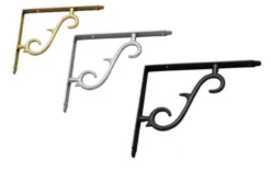 Superior Brass - Light Duty Solid Brass Decorative Shelf Bracket (2 Sizes)