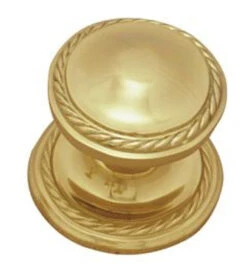 Deals Windsor Restorations Store 20 Superior Brass - Centre Door Knob - Georgian D65mm