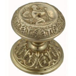 Domino Brass - Centre Door Knob - 2516 Design D83mm