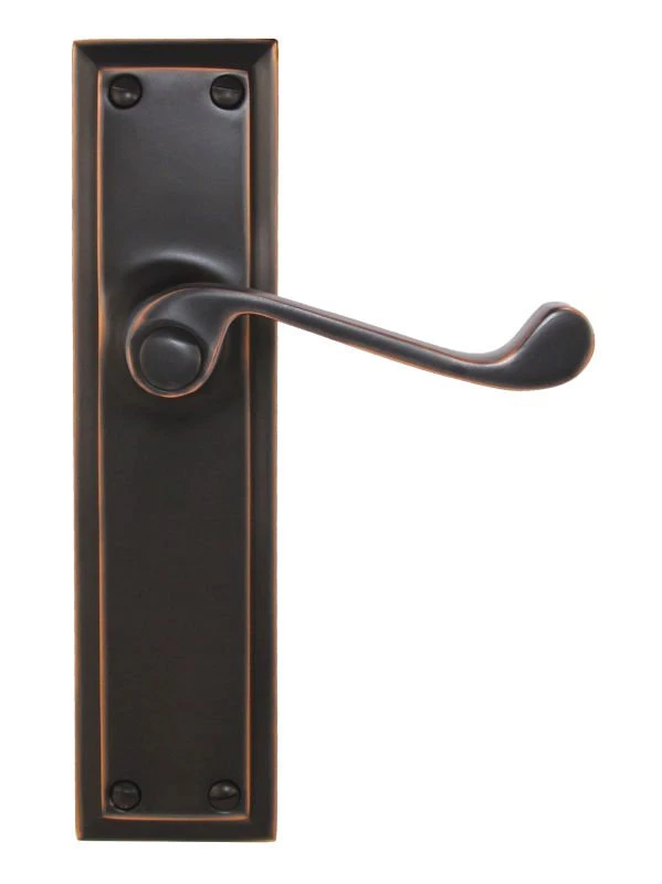 Superior Brass - Federation Door Lever On Long Backplate - All Variants 1 Superior Brass - Federation Door Lever On Long Backplate - All Variants