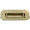 Domino Brass - Flush Pull - Military Chest Contemporary (2 Sizes)
