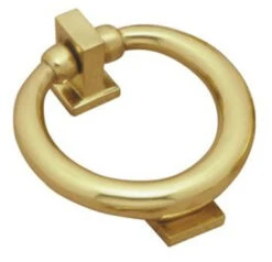 Superior Brass - Door Knocker - Contemporary Ring D110mm
