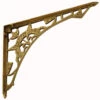 Domino Brass - Shelf Bracket - Long Decorative (4 Sizes)