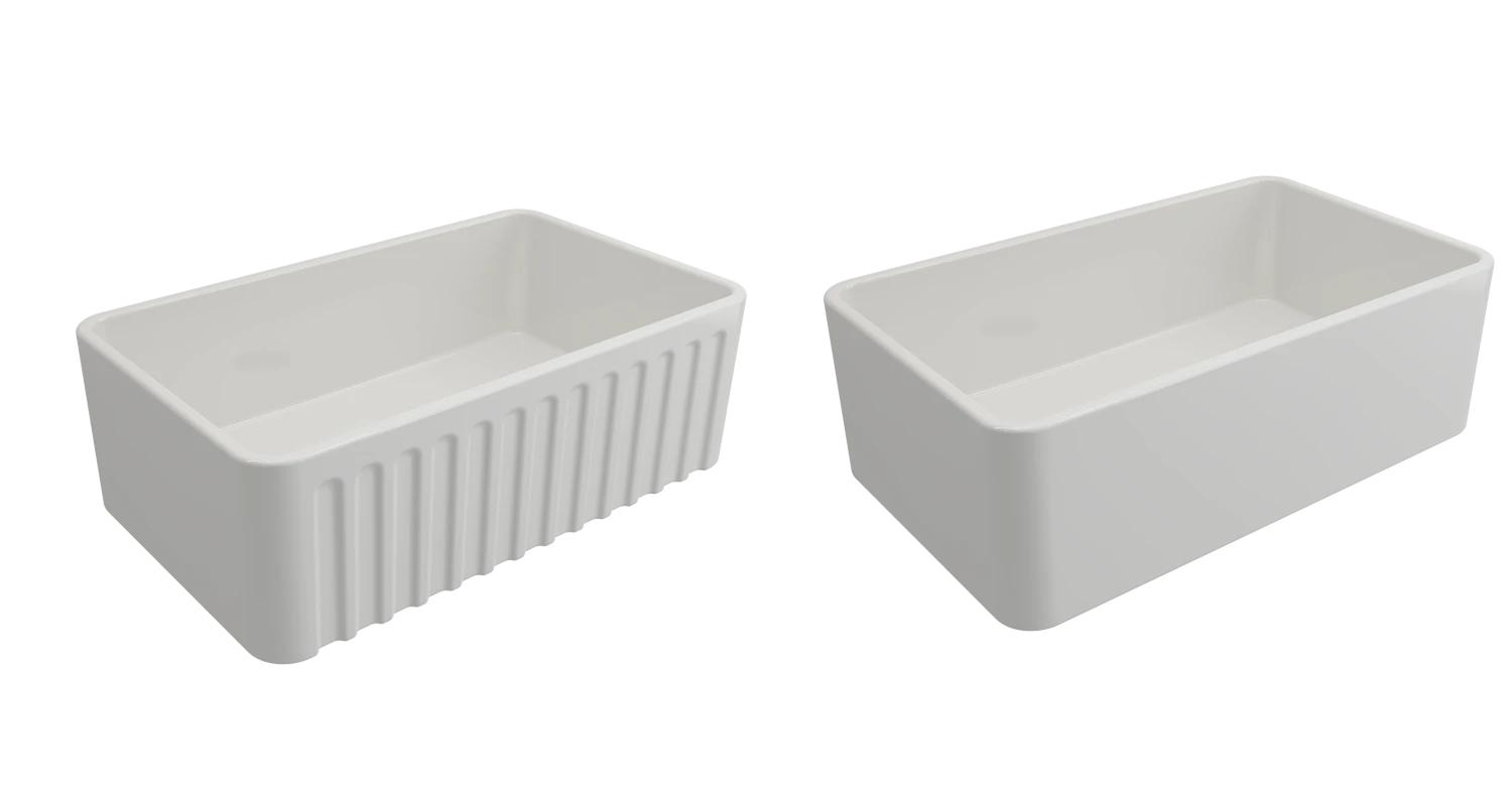 Turner Hastings - Butler Gloss White - Novi 75 X 46 Fine Fireclay Sink 1 Turner Hastings - Butler Gloss White - Novi 75 X 46 Fine Fireclay Sink