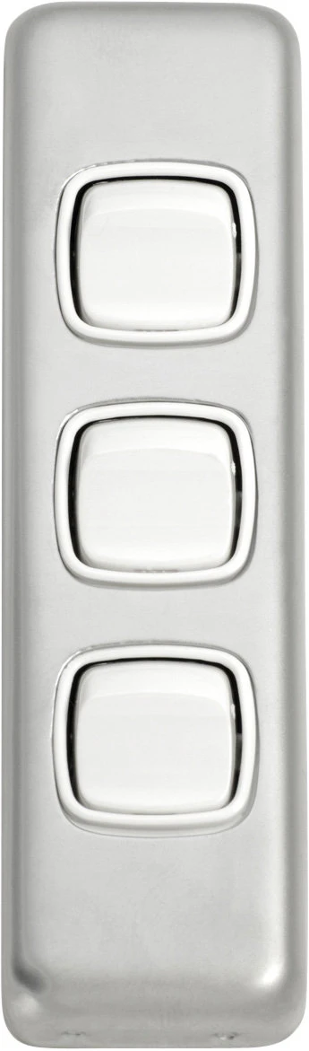 TradCo - 3 Gang Architrave Rocker Switch H108xW30mm 2 TradCo - 3 Gang Architrave Rocker Switch H108xW30mm - Image 2