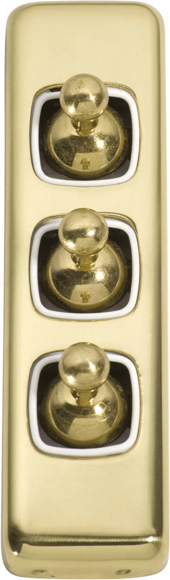 TradCo - 3 Gang Architrave Toggle Switch H108xW30mm 5 TradCo - 3 Gang Architrave Toggle Switch H108xW30mm - Image 5