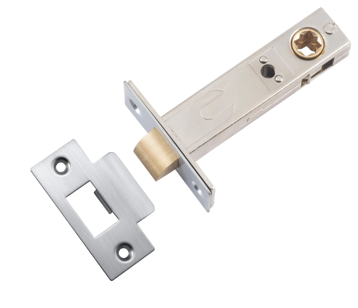 Iver - Double Sprung Split Cam Tube Latch B70mm - 'T' Striker 1 Iver - Double Sprung Split Cam Tube Latch B70mm - 'T' Striker
