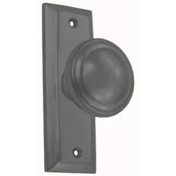 Domino Brass - Screen Door Latch - Decorative Knob Plate
