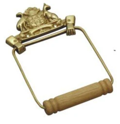 Superior Brass - Toilet Roll Holder - 'Coat Of Arms'