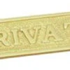 Superior Brass - Decorative Sign - 'Private'