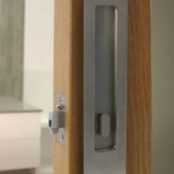 Austyle - Sliding Door Rectangular Flush Pull & Privacy Lock Kit H220xW55mm