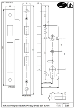 Austyle - MyLOCK Security Entrance Euro Lock - Latch, Privacy & Deadbolt B30mm 5 Austyle - MyLOCK Security Entrance Euro Lock - Latch, Privacy & Deadbolt B30mm -Deals Windsor Restorations Store 2b3f33 63c7f1d47ab84988b1107059fdc00df9mv2