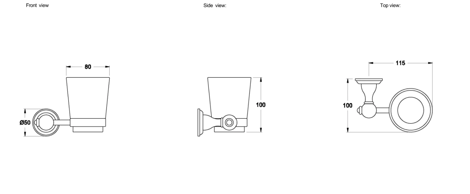 Brodware - Winslow - Tumbler Holder 1.8154.00.0.01 2 Brodware - Winslow - Tumbler Holder 1.8154.00.0.01 - Image 2