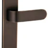 Superior Brass - Curved Urban Door Lever On Long Backplate - All Variants