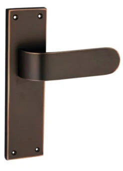 Superior Brass - Curved Urban Door Lever On Long Backplate - All Variants