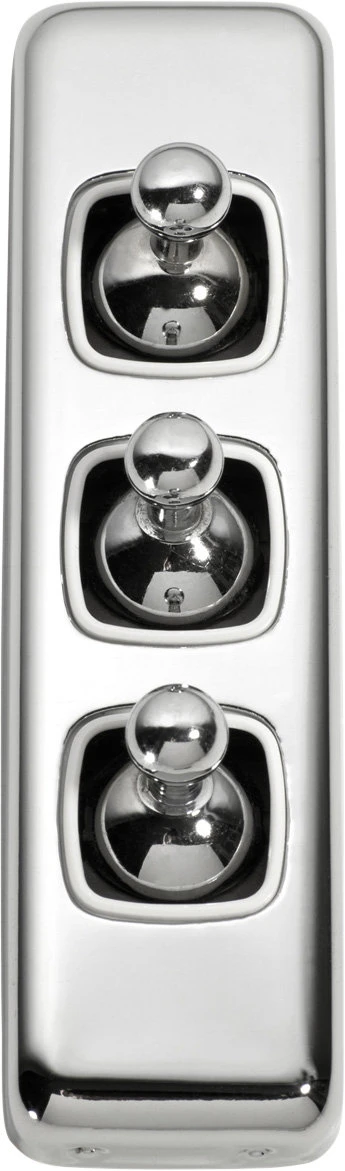 TradCo - 3 Gang Architrave Toggle Switch H108xW30mm 1 TradCo - 3 Gang Architrave Toggle Switch H108xW30mm