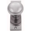 Domino Brass - Screen Door Latch - Classic Knob Plate