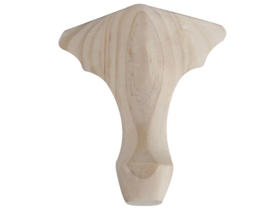 Furnware - Cabriole Furniture Leg - Raw Pine L150xW95xD95mm 1 Furnware - Cabriole Furniture Leg - Raw Pine L150xW95xD95mm
