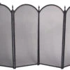 FireUp - Fireplace Accessories - 4 Fold Victorian Design Firescreen