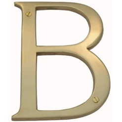 Domino Brass - Alphabet - Letter B - Design 932 (5 Sizes)