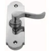 Domino Brass - Screen Door Latch - Victorian Lever Plate (Right Hand Only)